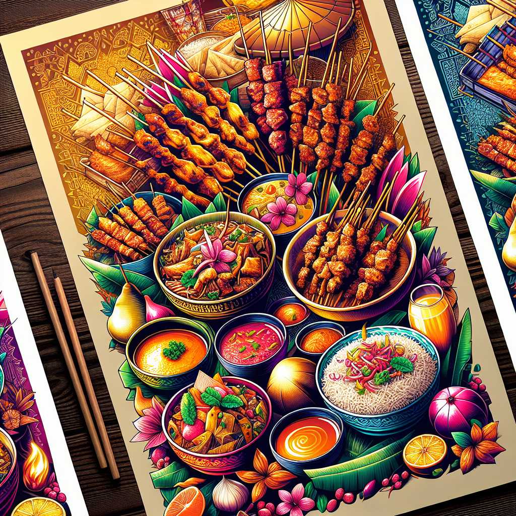 Keindahan Poster Makanan Tradisional Indonesia yang Menggugah Selera