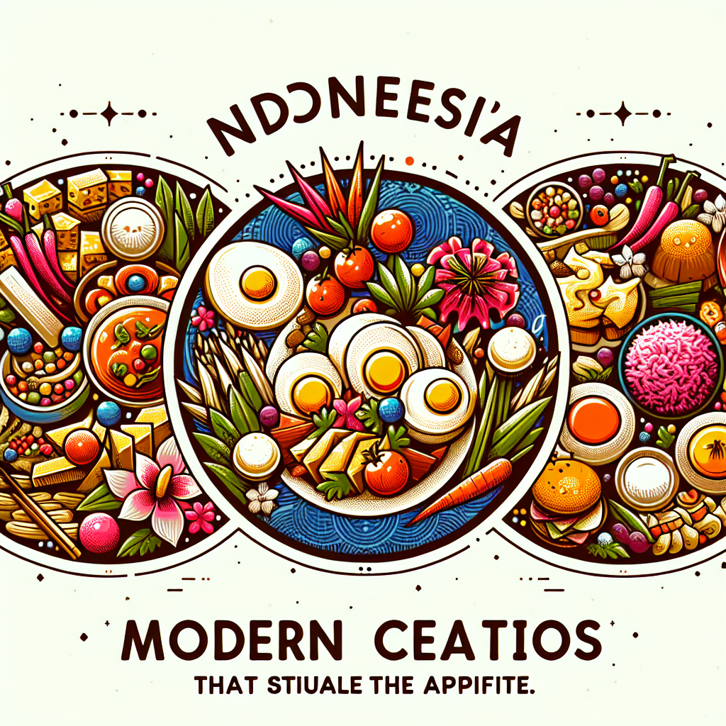 Kreasi Makanan Modern Indonesia yang Menggugah Selera